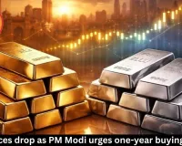  Gold prices drop as PM Modi urges one-year buying freeze