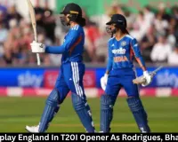  India Outplay England In T20I Opener As Rodrigues, Bhatia Shine