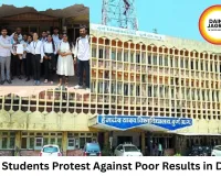 LLB Students Protest Against Poor Results at Durg University