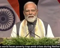 Modi warns world faces poverty trap amid crises during Netherlands visit