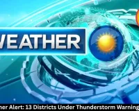  MP Weather Alert: 13 Districts Under Thunderstorm Warning Saturday
