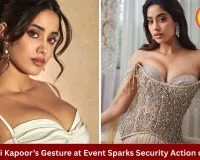 Janhvi Kapoor Signals Bodyguard After Fan Selfie Sparks Chaos Incident