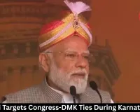 PM Modi Targets Congress-DMK Ties During Karnataka Visit