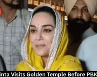 Preity Zinta Visits Golden Temple Before PBKS Clash