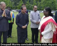 President Droupadi Murmu concludes Shimla visit, departs for Delhi