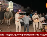 Illegal Liquor Sale Busted at Raigarh’s Janki Hotel, Manager Arrested