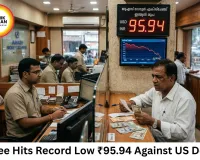 Rupee Hits All-Time Low of ₹95.94 Against Dollar in India