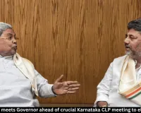 Shivakumar meets Governor ahead of Karnataka CLP meeting
