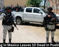Shooting in Mexico Leaves 10 Dead in Puebla State