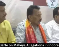 Silawat Gaffe on Malviya Allegations in Indore Presser