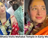 Tamannaah Bhatia Visits Mahakal Temple, Joins Bhasma Aarti
