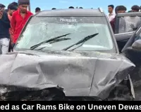Two Killed in Dewas Road Accident on Shipra Bypass Bridge