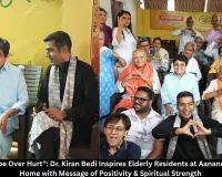 “Choose Hope Over Hurt”: Dr. Kiran Bedi Inspires Elderly Residents at Aanandam Old Age Home with Message of Positivity & Spiritual Strength