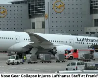 Boeing 787 Nose Gear Collapse Injures Lufthansa Staff at Frankfurt Airport