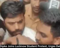Lucknow Student Protest: Abhijeet Dipke Joins Demonstration