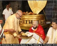Anant Ambani Donates 25 Electric Buses to TTD, Adding to Tirumala's Growing EV Fleet