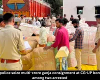 Balrampur Police Seize Multi-Crore Ganja Consignment