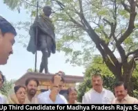 Mahesh Kewat Files Nomination for Third MP Rajya Sabha Seat 