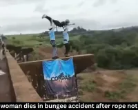 Bungee jumping death in Brazil after rope not attached