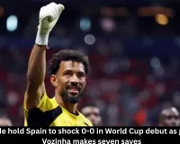 Cape Verde hold Spain 0-0; veteran Vozinha stars
