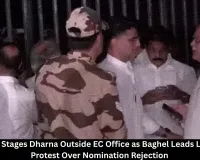 Congress Protest Outside EC Office Over Nomination Rejection