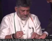 Congress veteran assumes top post after Siddaramaiah's resignation, 12 ministers inducted in Bengaluru ceremony