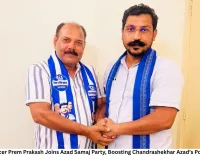 Former IPS Officer Prem Prakash Joins Azad Samaj Party, Boosting Chandrashekhar Azad’s Political Outreach