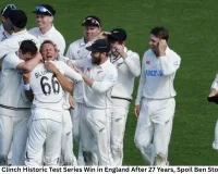 New Zealand Clinch Historic Test Series Win in England After 27 Years, Spoil Ben Stokes’ Farewell
