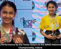 Outstanding Performance by the Tomar Sisters at the WAKO National Kickboxing Championship, Indore