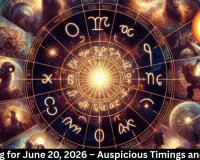  Panchang June 20, 2026 – Shubh Muhurat, Rahu Kaal and Tithi Today