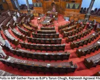 Rajya Sabha Polls in MP Gather Pace as BJP's Tarun Chugh, Rajneesh Agrawal File Nominations