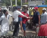 Rewa Road Rage: Traffic Cop Slapped, Auto Driver Beaten by Mob