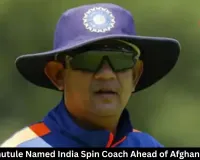 Sairaj Bahutule Appointed India Spin Coach Before AFG Test