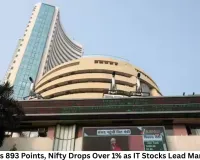 Sensex Falls 893 Points, Nifty Drops Over 1% as IT Stocks Lead Market Selloff