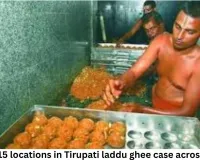 ED raids 15 locations in Tirupati laddu ghee case across 7 states