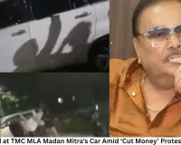 Eggs Hurled at TMC MLA Madan Mitra’s Car Amid ‘Cut Money’ Protest in Kolkata