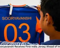 Vaibhav Sooryavanshi Receives First India Jersey Ahead of Ireland Tour