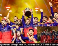 Vaibhav Suryavanshi Wins 5 IPL 2026 Awards; RCB Claim Back-to-Back Title