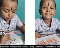 3-Year-Old Solves Math Problem in Seconds Using Japanese Line Method, Video Goes Viral