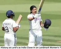 Yastika Bhatia Scripts History at Lord's as India Close In on Landmark Women's Test Win Over England