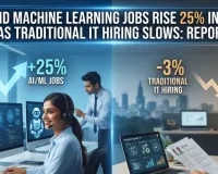 AI and Machine Learning Jobs Rise 25% in India as Traditional IT Hiring Slows: Report