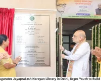 Amit Shah Inaugurates Jayaprakash Narayan Library in Delhi, Urges Youth to Build Reading Habit