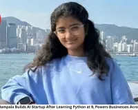 At 12, Mana Jampala Builds AI Startup After Learning Python at 9, Powers Businesses Across Countries