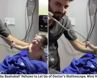 Newborn ‘Baby Baahubali’ Refuses to Let Go of Doctor’s Stethoscope, Wins Hearts Online