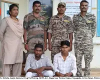 Two Held with Over 11 Kg Ganja Near Chhattisgarh–Odisha Border; Consignment Was Being Taken to Raipur