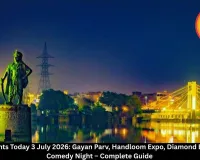   Bhopal Events Today: Rich Cultural Fest, Traditional Crafts, Luxury Diamonds & Comedy Take Centre Stage on 3 July 2026