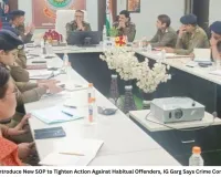 Bilaspur Police Introduce New SOP to Tighten Action Against Habitual Offenders, IG Garg Says Crime Control Top Priority