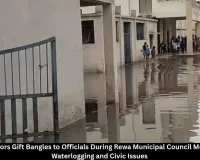 BJP Councillors Protest Against Rewa Municipal Officials Over Civic Issues and Waterlogging