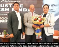 Dr Vivek Bindra Brings Former Supreme Court Justice Rajesh Bindal, One of India's Most Respected Judicial Reformers, to Bada Business Leadership Funnel Program (LFP)