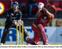 Hetmyer's Unbeaten 69 Hands West Indies Consolation Win as New Zealand Take ODI Series 3-2